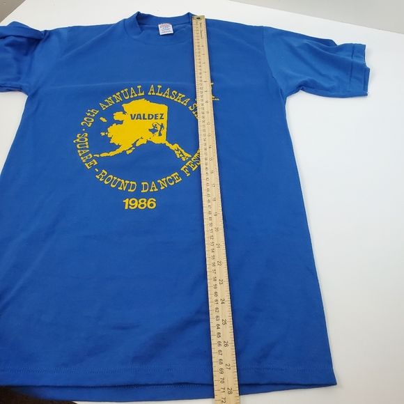 VTG 1986 Alaska Square Round Dancing Festival T Shirt M Valdez Single Stitch - Picture 8 of 8